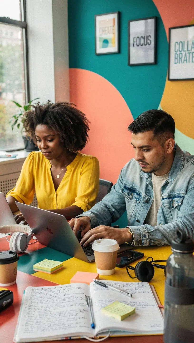 Freelancers collaborating in an SEO consultation session.